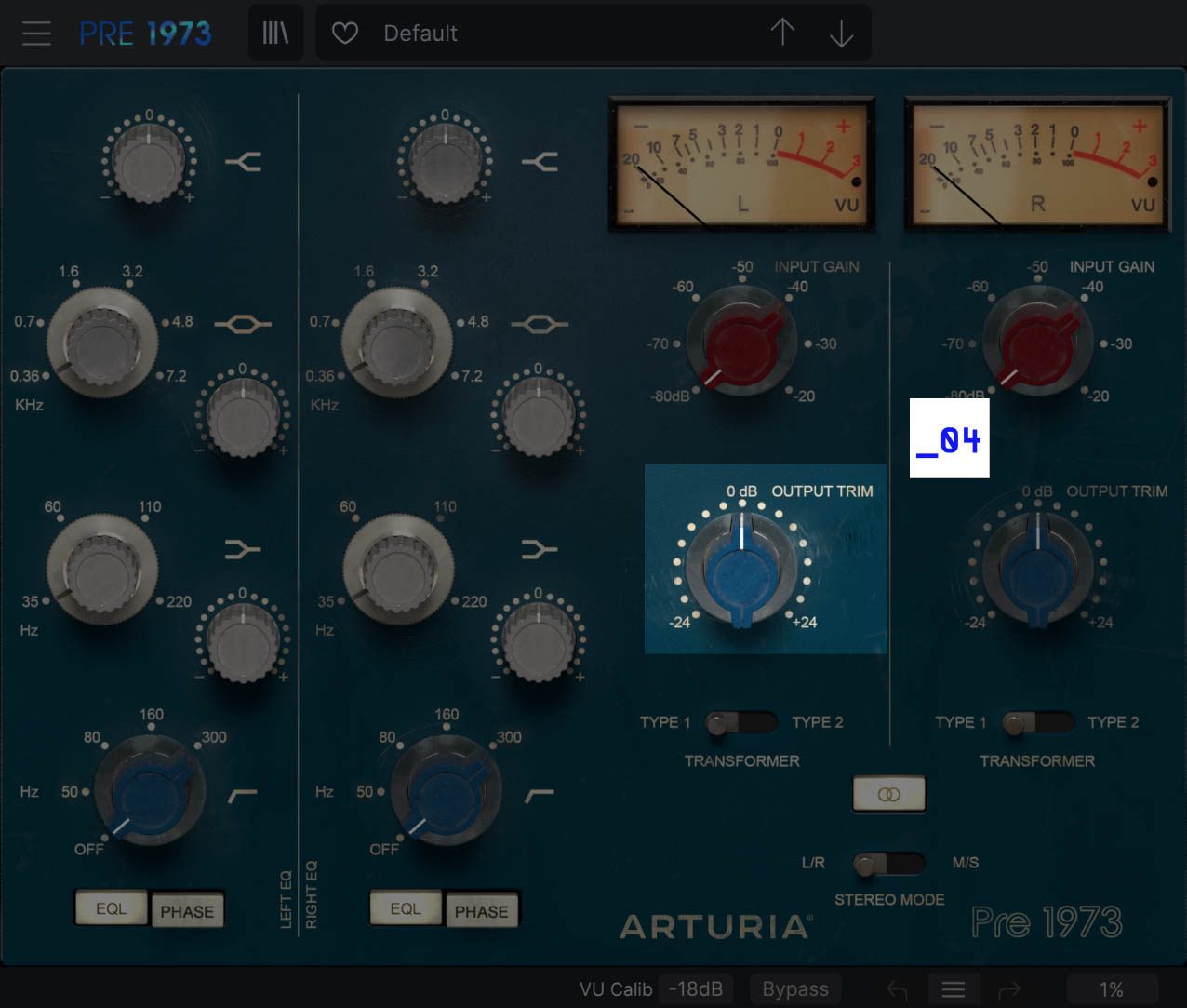 Output trim