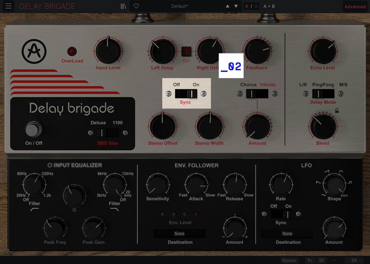 Accurately modelled controls
