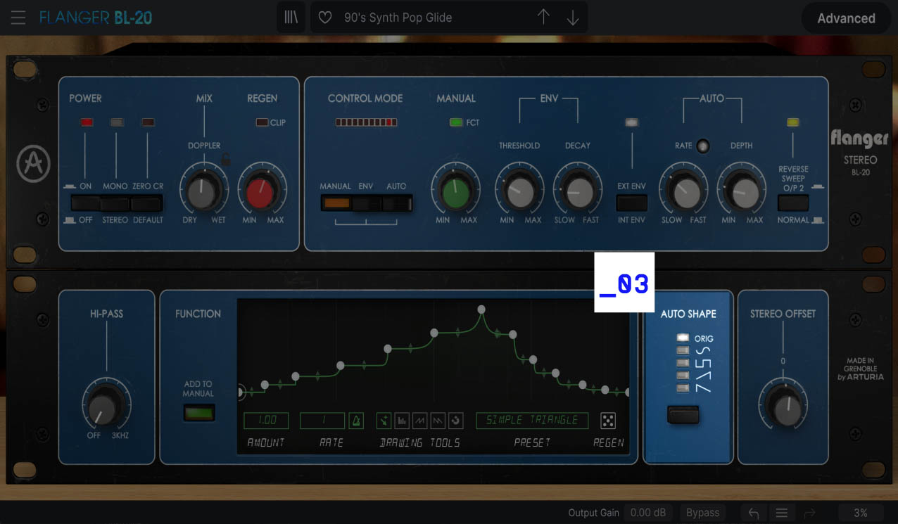 Auto LFO shape