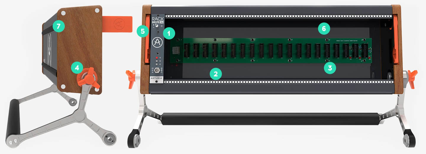 ARTURIA Rack Brute 3U モジュラーシンセラック Arturia ユーロラック・ケース2機種を発表！ Rack Brute 3U & 6U