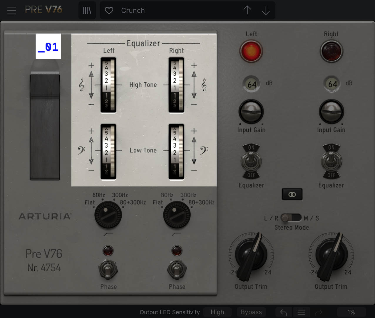 Modified V612 2-band Equalizer