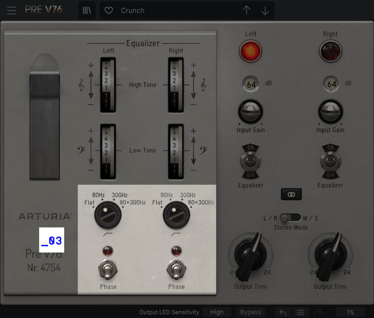 Multi-mode High-Pass Filter